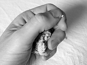 Moxibustion rolling technique, making the rice