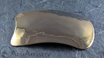Hand-Made Solid Silver Gua Sha Tool by AcuArtistry