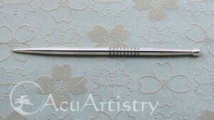 Hand forged solid silver teishin