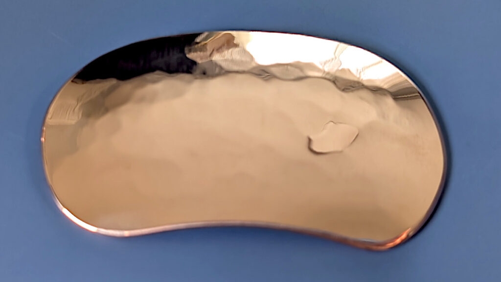 Hand hammered copper gua sha tool