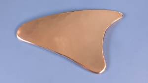 Copper Gua Sha tool Designed for the hands and feet.