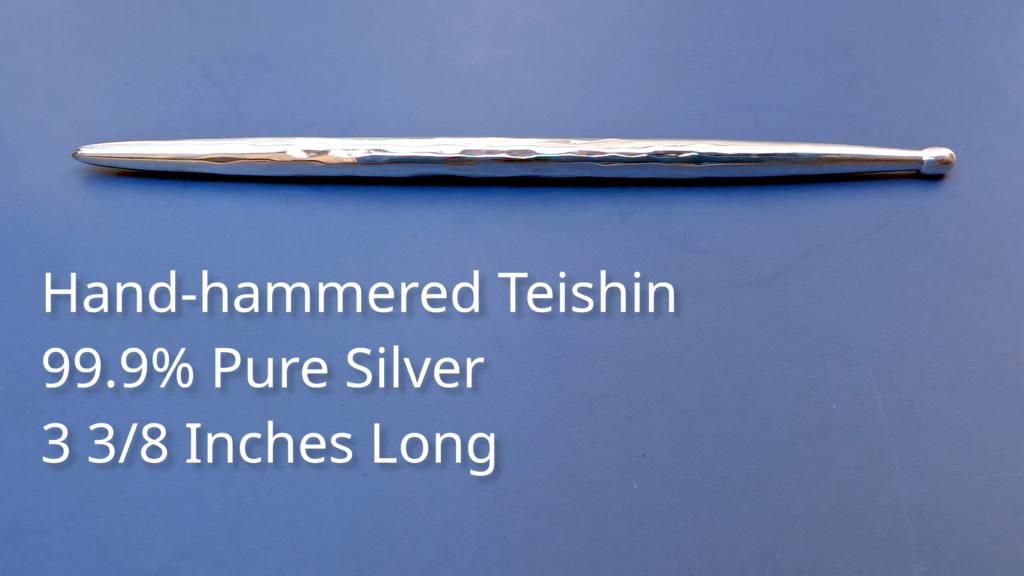 Hand-hammered 99.9%pure SIlver teishin